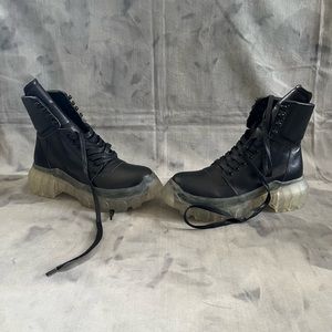 Chunky Sole Combat Boots